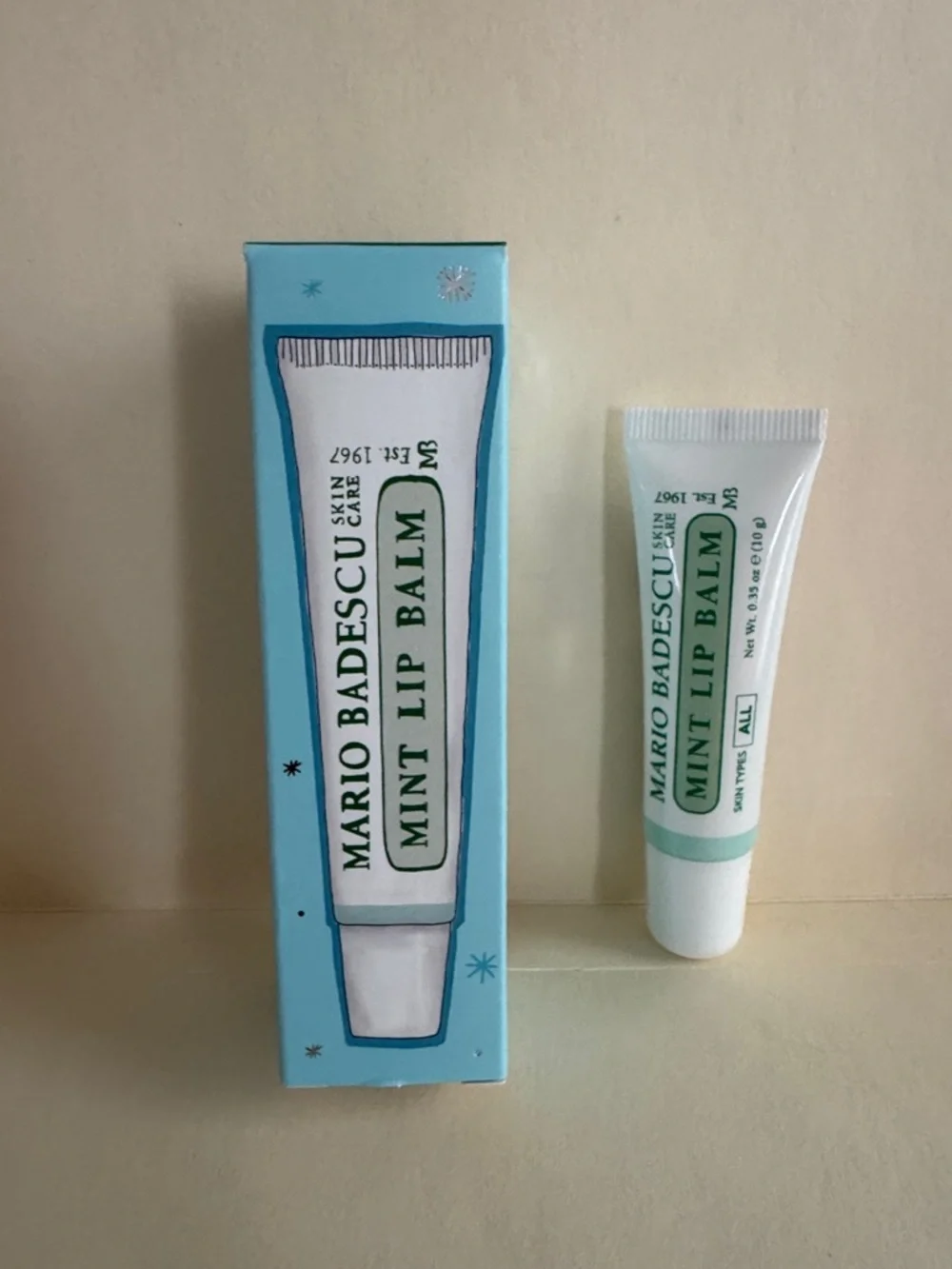 MARIO BADESCU Mint Lip Balm NIB 0.35oz New in box